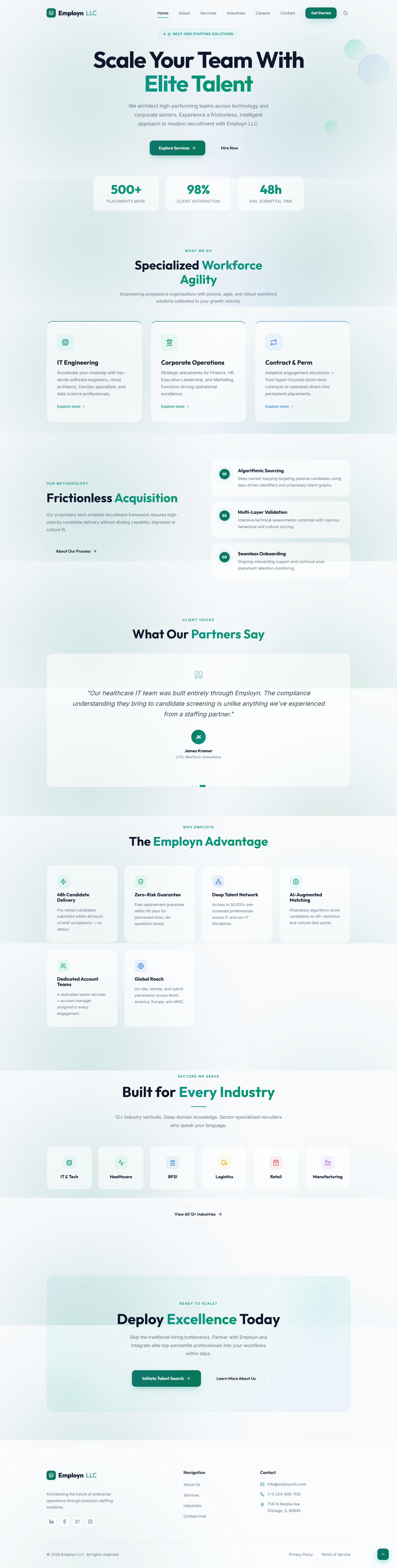 Employ N LLC - Staffing Platform by DevAutomatrix
