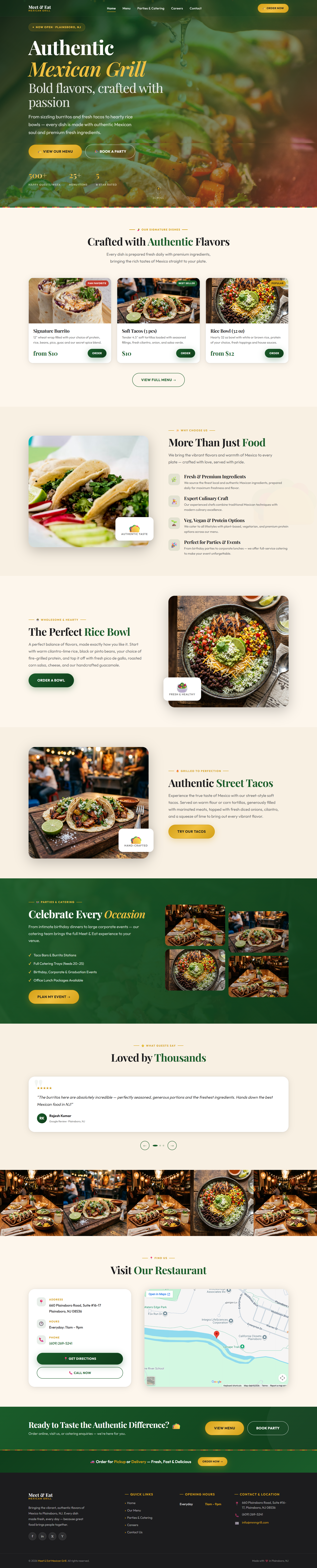 MNM Grill - Restaurant Website by DevAutomatrix